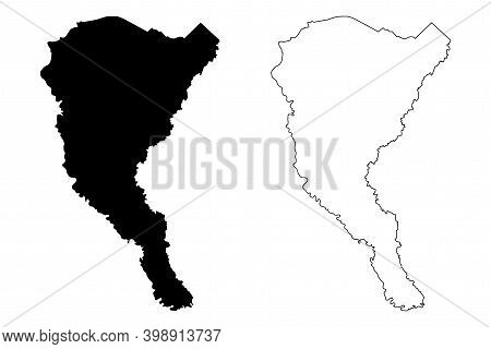 Marion County, State Of South Carolina (u.s. County, United States Of America, Usa, U.s., Us) Map Ve