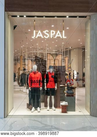 Jaspal Shop At Mega Bangna, Bangkok, Thailand, Nov 28, 2020 : Fashionable Brand Window Display. New 