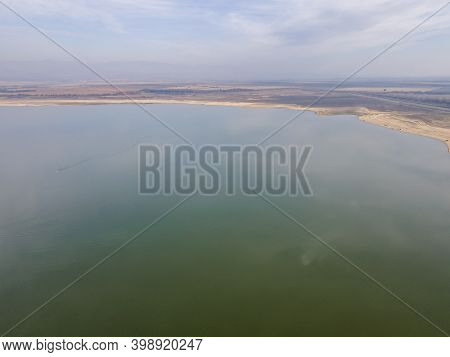 Aerial View Of Pyasachnik (sandstone) Reservoir, Sredna Gora Mountain, Plovdiv Region, Bulgaria