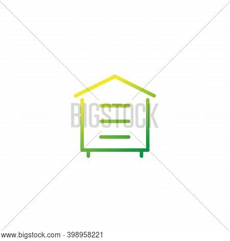 Hive, Bee House Icon, Line Vector, Eps 10 File, Easy To Edit