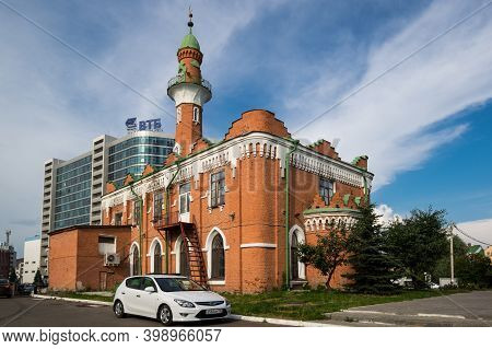 Kazan, Russia - July 16, 2018: The Thousandth Anniversary Of Islam Mosque (also Known As The Mosque 