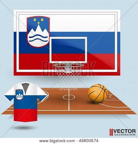Vector Illustration Basketball Background