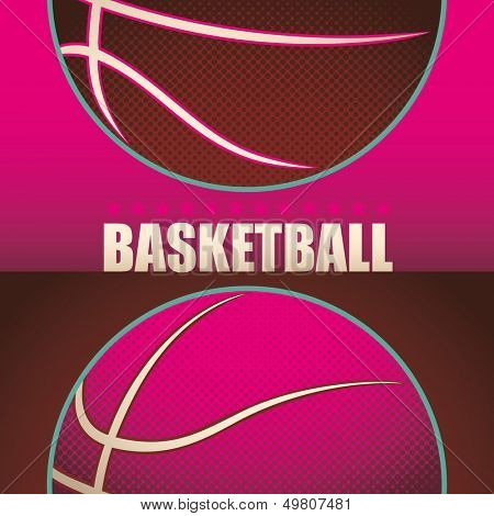 Basketball background. Vector illustration.