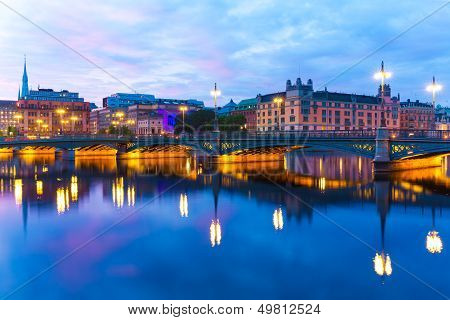 The Vasa Bridge in Stockholm, Sweden