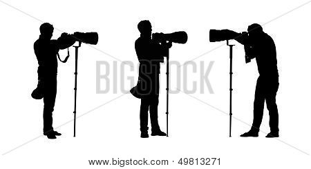 Photographer Silhouettes Set 2