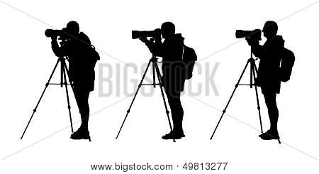 Photographer Silhouettes Set 1