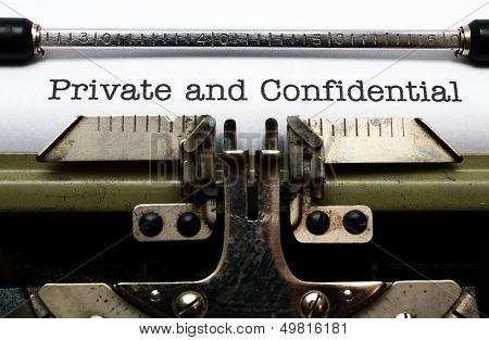 Private And Confidential
