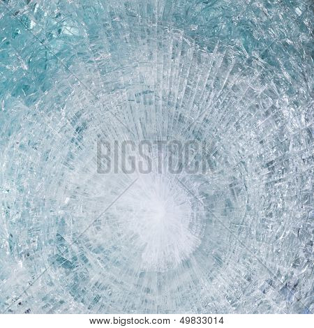 bulletproof glass after test