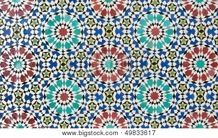 Moroccan Vintage Tile Background