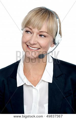 Business Executive Implementing The Product Through Telecalling