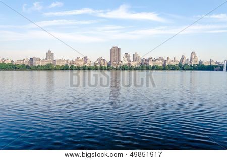 Reservoir In Central Park, New York