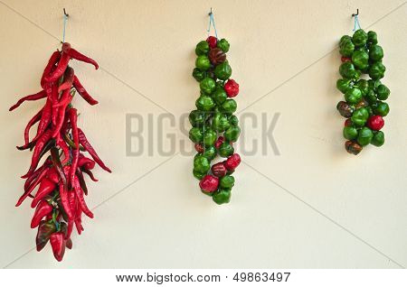Poivrons rouge et vert