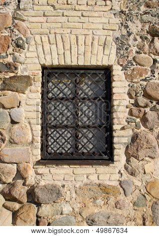 Window Iron Protect Bar Retro Brick Stone House