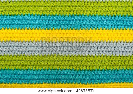 Colorful closed up crochet pattern