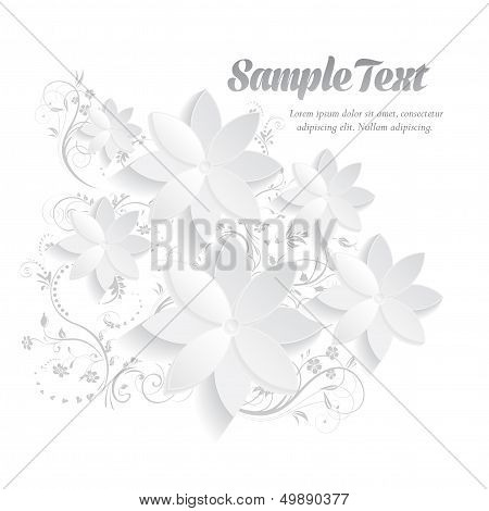 3D Paper Floral Elements