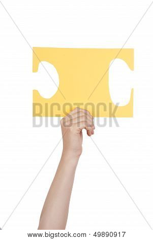 Person Holding Yellow Puzzle