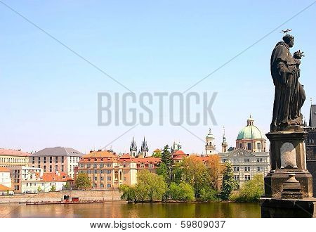 beautiful view of Prague