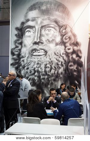 People Visiting Bit 2014, International Tourism Exchange In Milan, Italy