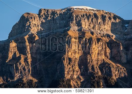 Monte Perdido In Ordesa National Park, Huesca. Spain.