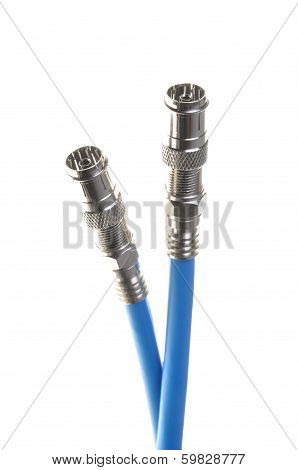 Coaxial cables with connectors