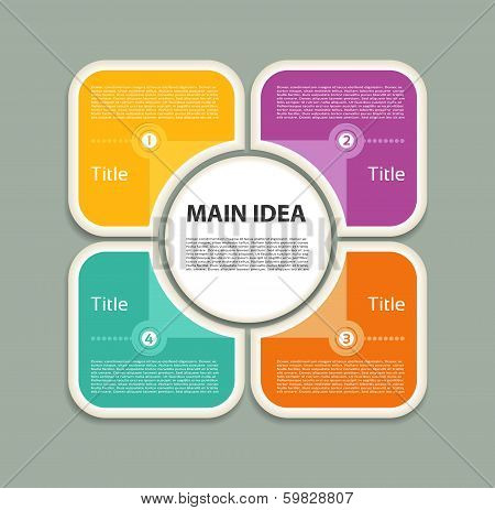 Vector Progress Background. Product Choice or Version