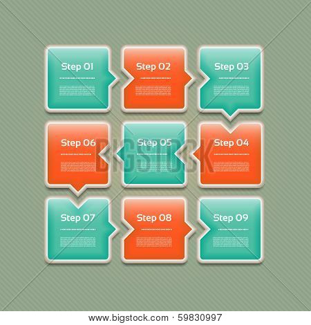 Vector Progress Background / Product choice or Version