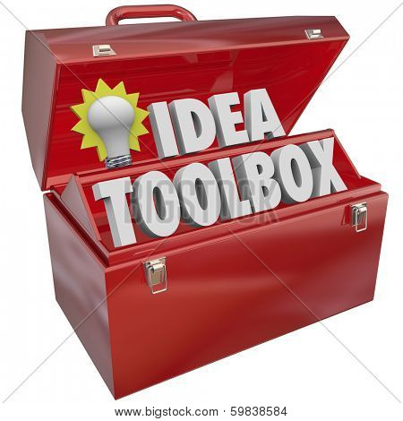Idea Toolbox Light Bulb Tools Creativity Imagination Inspiration