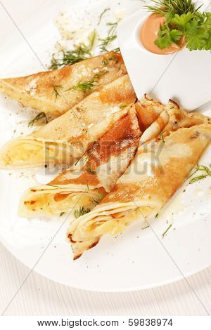 pancakes with cheese