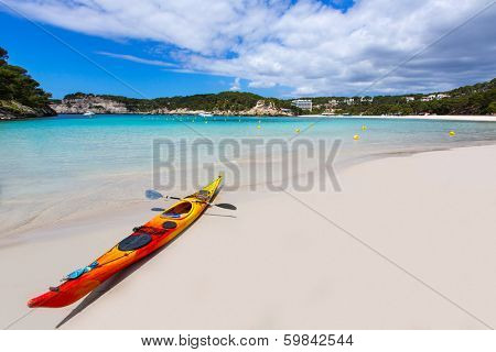 Menorca Cala Galdana Beach in Ciutadella at Balearic islands