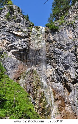 Oetschergraben, a mountain waterfall near to the Oetscher in Austria, Europe
