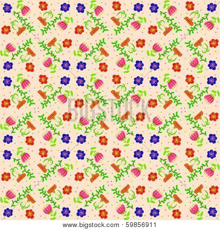 Retro floral background