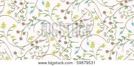 Various colors floral pattern