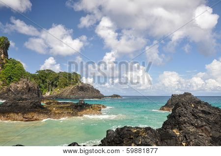 Cliffs On Fernando De Noronha Island  (brazil)