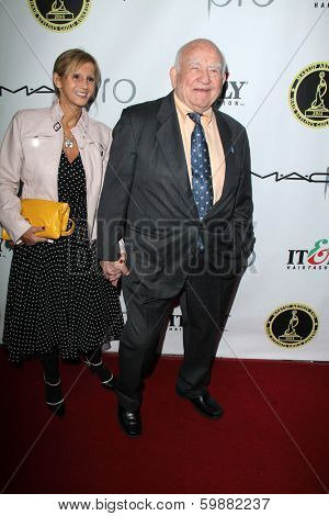 LOS ANGELES - FEB 15:  Ed Asner at the Annual Make-Up Artists And Hair Stylists Guild Awards at Paramount Theater on February 15, 2014 in Los Angeles, CA