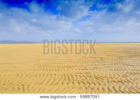 Sotavento Beach in Fuerteventura, Canary Islands, Spain