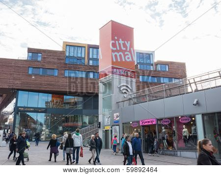 The Modern City Centre Of Almere, The Netherlands