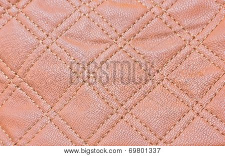 Brown Leather Pattern Background.
