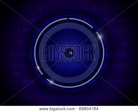 Eyeball technology background
