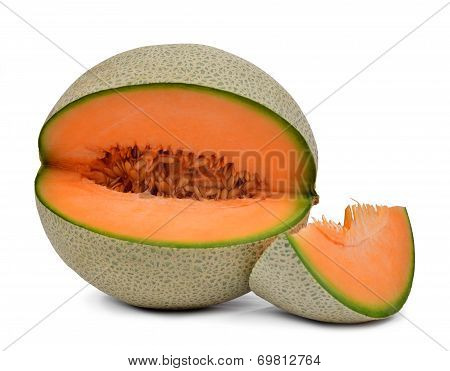 orange cantaloupe melon