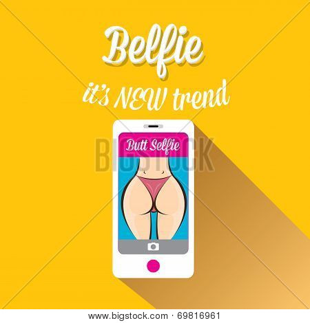 Taking Belfie Photo on Smart Phone