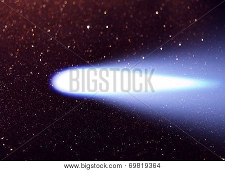 Comet Hale Bopp In The Night Sky