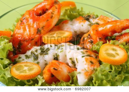Sałatka z surimi z kumkwat