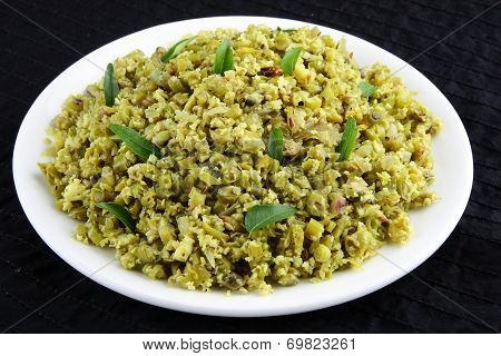 Dish with Organic long beans