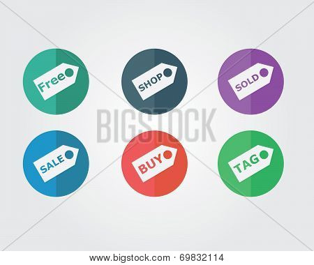 flat icon - sticker