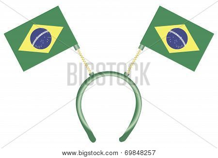 Headdress With Flags Brazil
