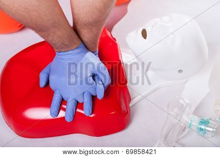 Heart Massage On Dummy