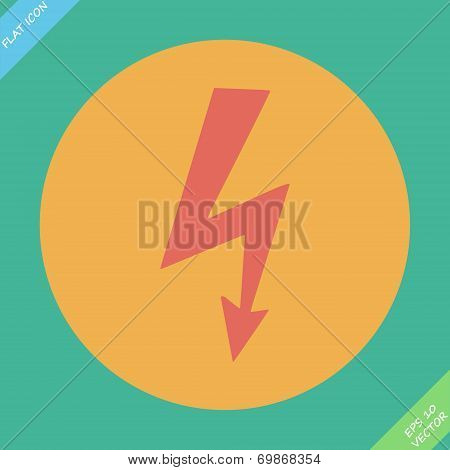 vector high voltage sign