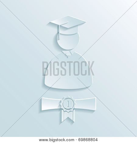 graduate student silhouette