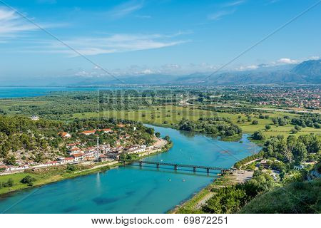 View At River Buna And Shkodra City