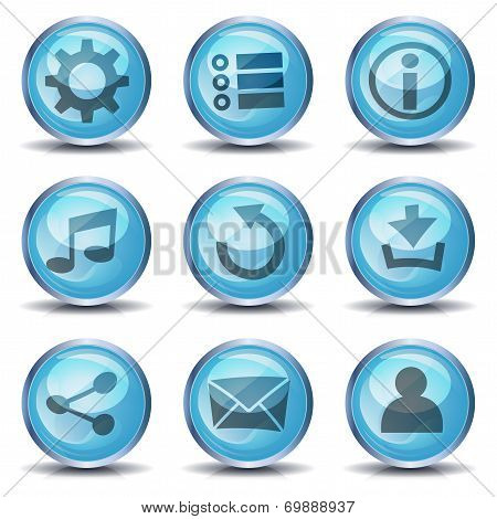 Icons And Buttons For Ui Game